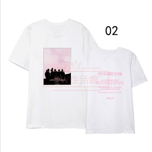 BTS(防弾少年団) LOVE YOURSELF 韓流グッズ 半袖Tシャツ コート新入荷
