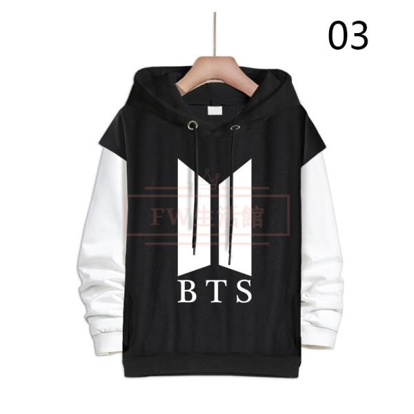 BTS(防弾少年団) コスプレ衣装 スウェット 偽2つコート 帽子付き