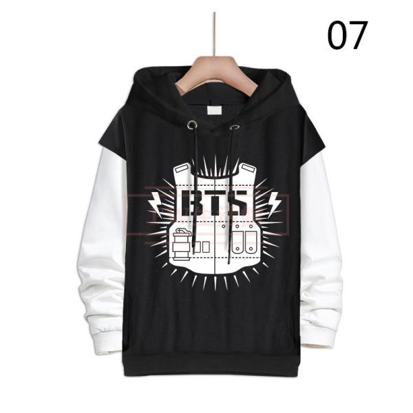 BTS(防弾少年団) コスプレ衣装 スウェット 偽2つコート 帽子付き