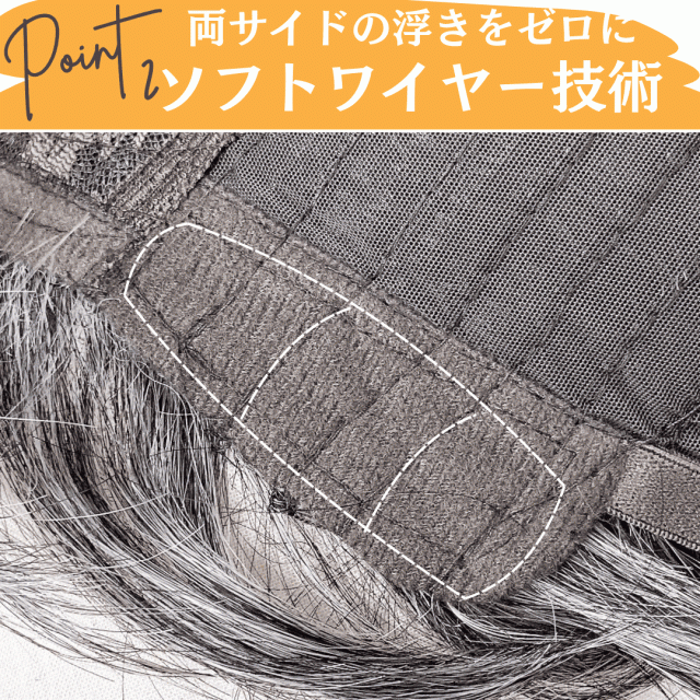 白髪ウィッグ 白髪かつら 医療用 フルウィッグ ヘアピース 全頭かつら 白髪 グレイヘア 高齢者 シニア ウィッグ ウルフ ボブ ショート 耐熱 レディース 人毛mix ウィッグ ミセス つむじ かつら シルバー 女装 自然 コスプレ ストレート Luce brillare ルスブリラーレ_11