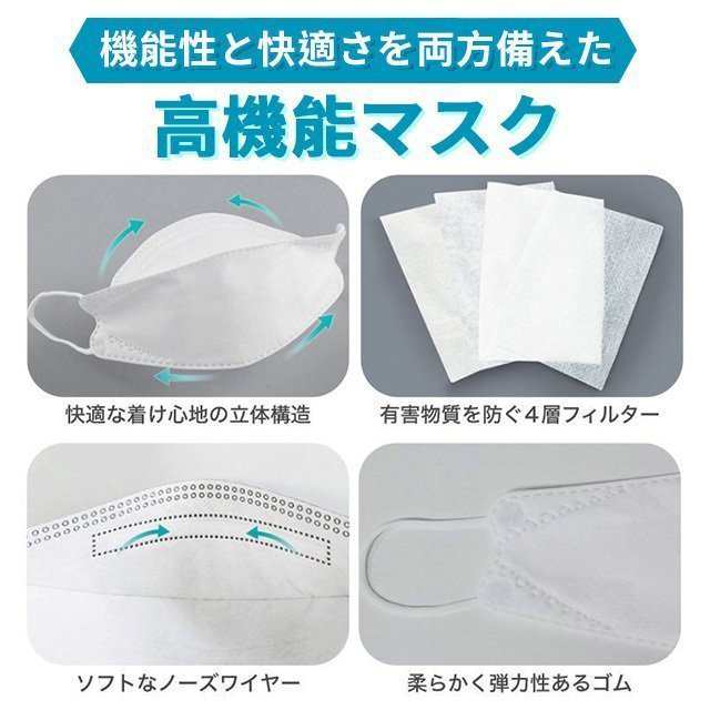 立体マスク 不織布 KF94と同形状 1/5/10枚入 個別包装 4層構造 男女兼用 大人用 3D立体加工 高密度フィルター韓国マスク 防塵 ほこり  黄の通販はau PAY マーケット - アンドマート