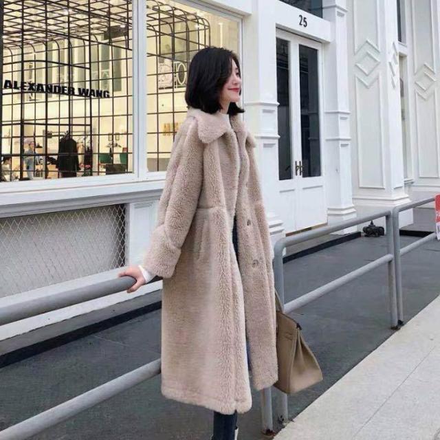 ロング丈 ムートンコート レディース ロングコート もこもこ コート