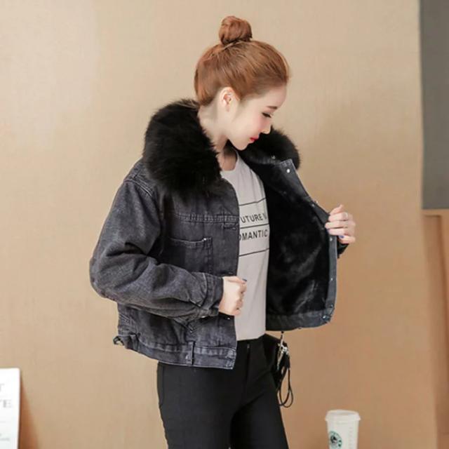 秋冬物 デニムジャケット 裏ボア Gジャン ボアジャケット