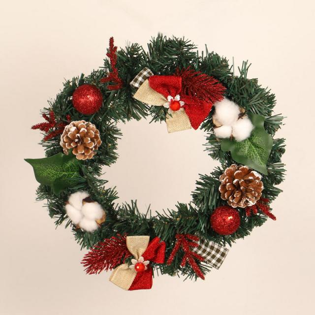 クリスマス リース クリスマスリース 玄関 北欧 材料 おしゃれ ナチュラル ホワイト コットン プレゼント ギフト 開店・開業祝い パーティ インテリア ディスプレイ 新築祝い