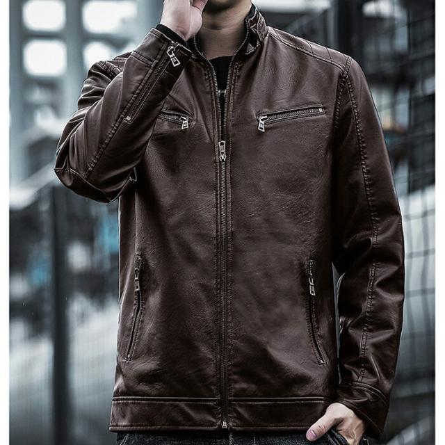 レザージャケット メンズ ライダースジャケット PU コート 革ジャン 楽天市場】ライダースジャケット レザーコート ショートコート