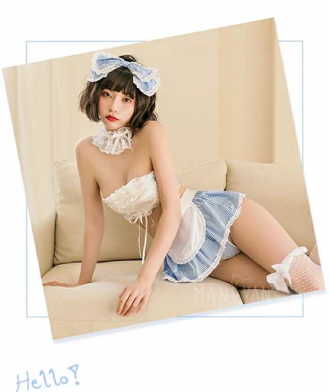 ベビードール お得な3点セット メイド服 勝負下着 フリーサイズ