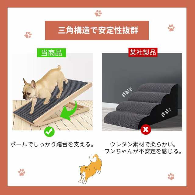 ドッグステップ ペットスロープ 踏み台 【Mサイズ】犬用ステップ 小型