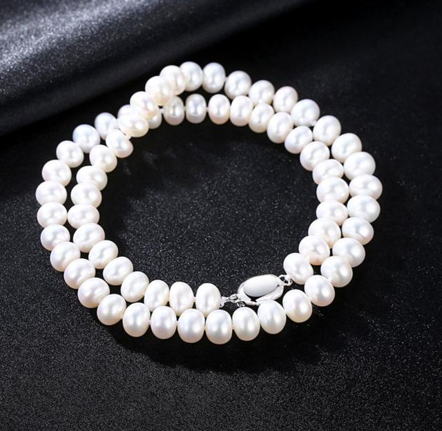 ネックレス 淡水パール シルバー925 マルチカラー シルバー 中粒 43〜45ｃｍ 冠婚葬祭 イベント オケージョン フォーマル pn0027の通販は