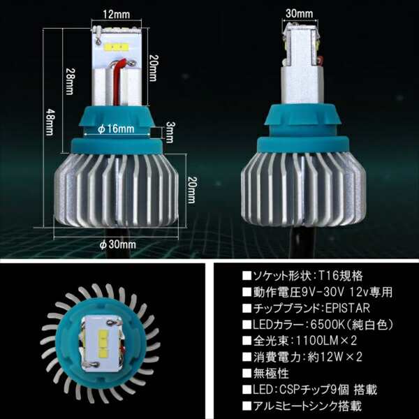 日産 セレナC26 前期 中期 後期 C26 T16 T15 LEDバックランプ CSPチップ 明るい 爆光 無極性 後退灯 テールランプ DC12V  ホワイト 6500kの通販はau PAY マーケット - NEXUS Japan ネクサスジャパン | au PAY マーケット－通販サイト