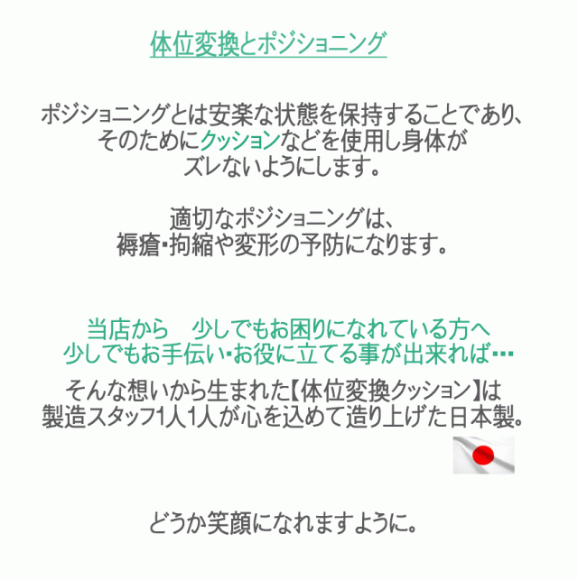 日本製 体位変換クッション メッシュ カバーリング式 高質 高反発