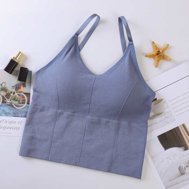 2枚セットブラジャー カップ付き ブラトップ レディース キャミソール ナイトブラ リラックスブラ 美背インナー ノンワイヤーブラの通販はau PAY  マーケット - あると屋