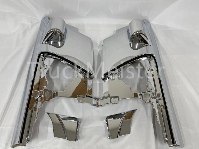 即納 いすゞ 07エルフ ワイド/ハイキャブ用 メッキ コーナーパネル サイドパネル 純正交換 ガーニッシュ 左右セット デコトラ