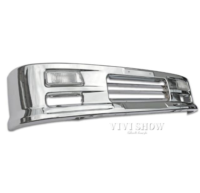 日野 デュトロ トヨタ ダイナ トヨエース 標準キャブ 標準 フロント メッキ 汎用 バンパー 1685mm 幅 メッキパーツ メッキバンパー 外装_3