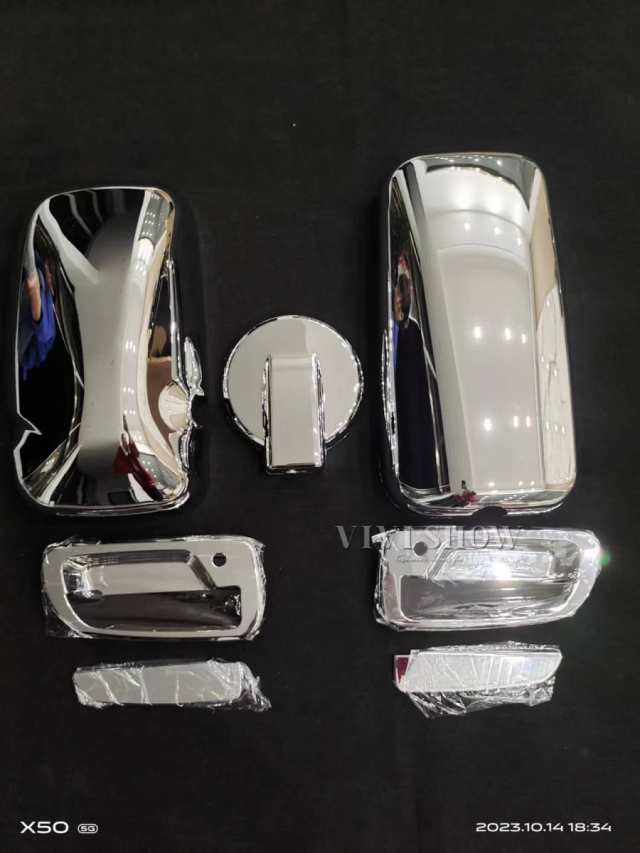 日野 ２ｔ 新型 エアループ デュトロ トヨタ ダイナ トヨエース メッキ ミラーカバー + ドア ハンドル カバー