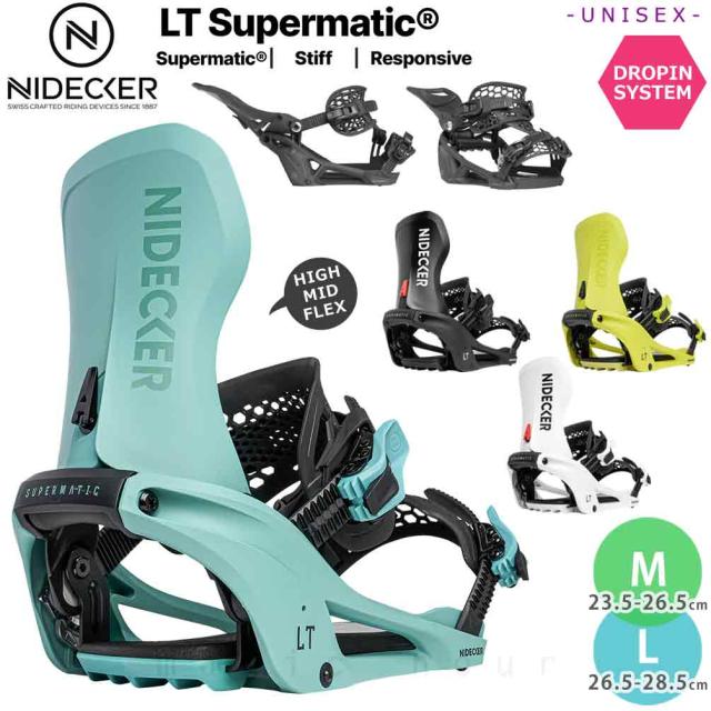 予約商品 スノーボード ビンディング ナイデッカー スーパーマチック 26-27 NIDECKER LT SUPERMATIC スノボー バイン バインディング ドロップイン ステップイン