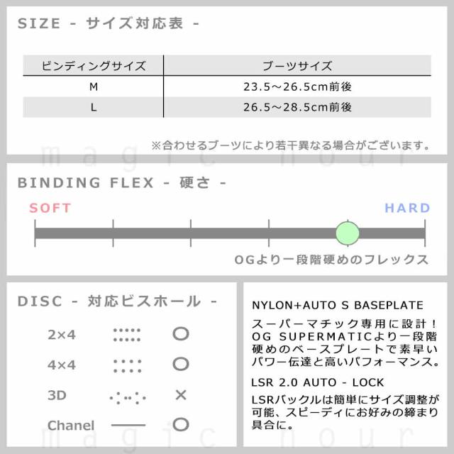予約商品 スノーボード ビンディング ナイデッカー スーパーマチック 26-27 NIDECKER LT SUPERMATIC スノボー バイン バインディング ドロップイン ステップイン_2