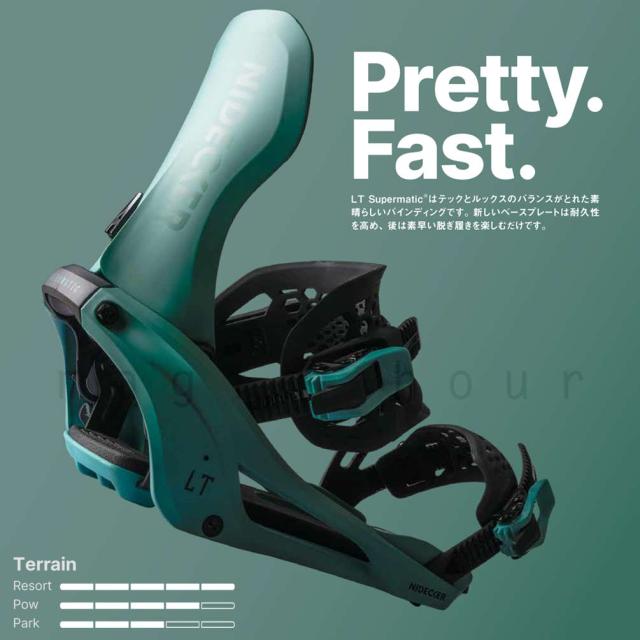 予約商品 スノーボード ビンディング ナイデッカー スーパーマチック 26-27 NIDECKER LT SUPERMATIC スノボー バイン バインディング ドロップイン ステップイン_3