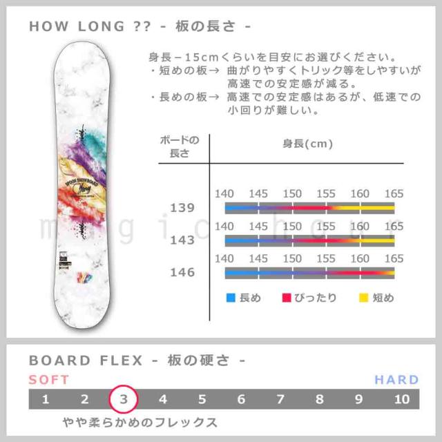 スノーボード 板 レディース 単品 SPOON スプーン STORY スノボー 初心者 ハイブリッド キャンバー ボード 23-24 白 青 ブルー 可愛い お洒落 ブランド グラトリ_2