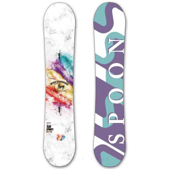 Spoon スノーボード ホワイト/パープル Spoon スノーボード ホワイト/パープル SPOON（スノーボード