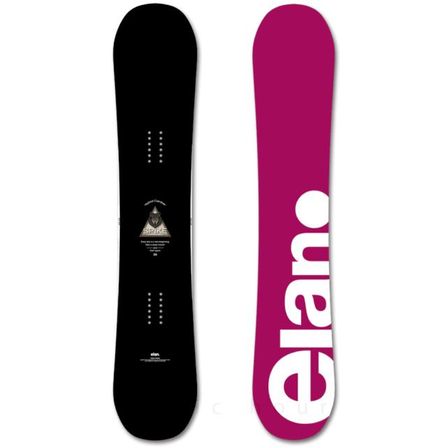 スノーボード 板 メンズ 単品 ハイブリッド キャンバー ボード ELAN SPIKE エラン スパイク 2026モデル グラトリ 初心者 お洒落 ブランド 黒 ブラック_4