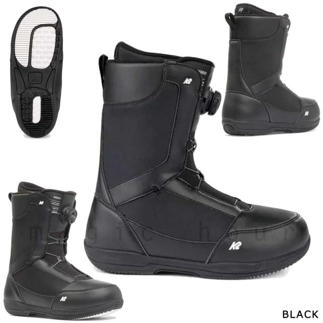スノーボード ブーツ メンズ BOA ダイヤル ダイアル式 ボア K2 ケーツー MARKET マーケット 24-25 2025モデル 初心者 グラトリ 26cm - 28.5cm ブラック お洒落
