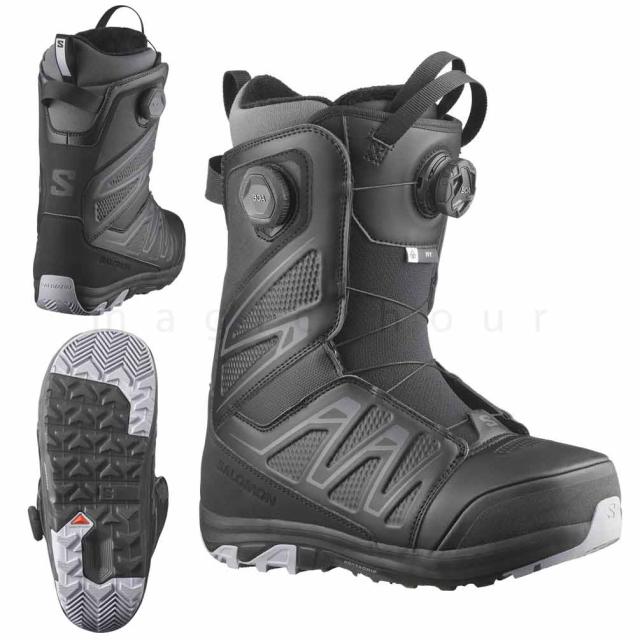 スノーボード ブーツ レディース サロモン SALOMON IVY BOA SJ BOA デュアルボア ダイヤル ダイアル式 25-26 ソフトフレックス 22cm- 26cm 黒 白 ミント お洒落_4