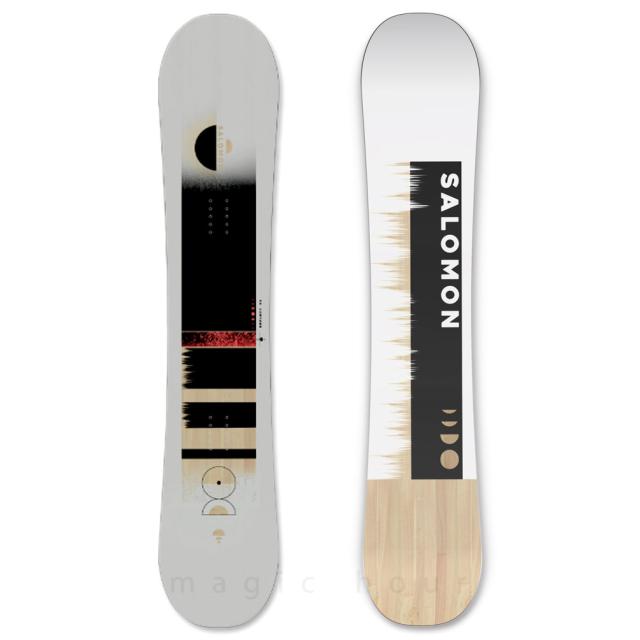 スノーボード 板 メンズ 単品 2025 SALOMON サロモン REFLECT MEN オールラウンド グラトリ ハイブリッド キャンバー ボード ワイド パーク 木目 お洒落_5