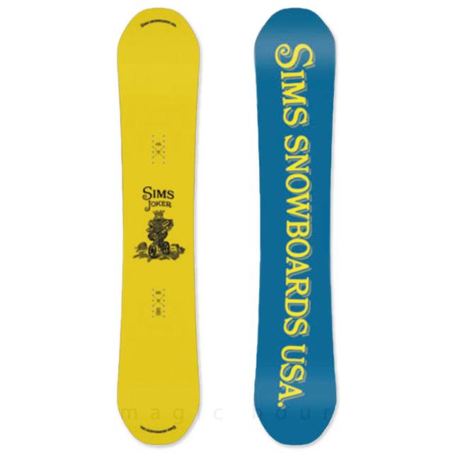 スノーボード 板 2点 セット グラトリ メンズ ダブキャン SIMS シムス JOKER 2026 初心者 ダブルキャンバーボード お洒落 ブランド イエロー 日本限定 YELLOW スノーボード 板 単品 グラトリ メンズ ダブキャン SIMS シムス JOKER