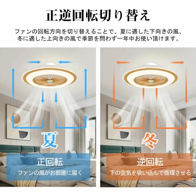 【省エネ・薄型】シーリングファン シーリングファンライト LED 照明器具 6畳 8畳 12畳 DCモーター サーキュレーター 調光 調色 オシャレ 天井照明 シーリングライト 北欧風 dcモーター 空気循環 リビング 寝室 部屋 洋室 和室 リモコン付き