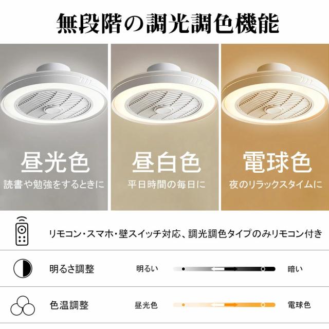 【送風できる照明】シーリングファン シーリングファンライト LED 照明器具 6畳 8畳 DCモーター サーキュレーター 調光 調色 オシャレ 天井照明 シーリングライト 北欧風 dcモーター 空気循環 省エネ 節電 リビング 寝室 部屋 洋室 和室 リモコン付き