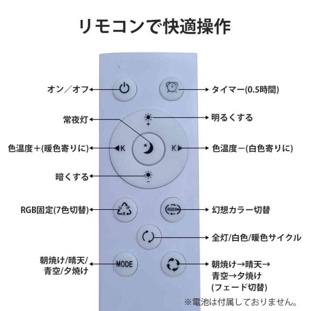 LED シーリングライト 6畳 調光調色 ダイナミックリズム 間接照明 リモコン付き 超高演色Ra97 蛍光灯 照明 7色切替 おしゃれ 北欧 照明器 丸形 常夜灯 電気 天井照明 節電 おしゃれ 和室 洋室 居間 寝室 リビング 照明器具 簡単取付 工事不要 PSE認証済_17