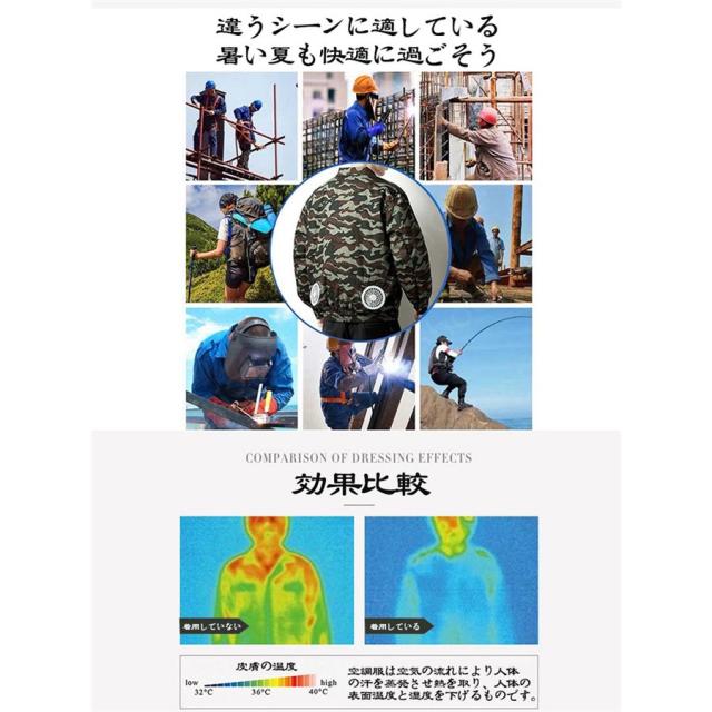 空調ウェア バートル セット 長袖ブルゾン 大きいサイズ 迷彩