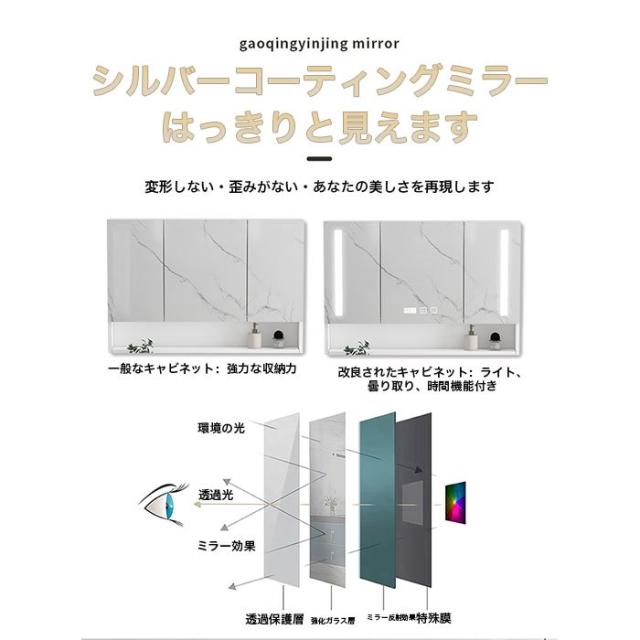 洗面台 洗面化粧台 奥行480 720幅 洗面キャビネット 洗面所 LED 鏡 セット ミラーキャビネット ドレッサー 収納 引き出し 一面鏡 扉 洗面用 リフォーム おしゃれ 安い 送料無料_4