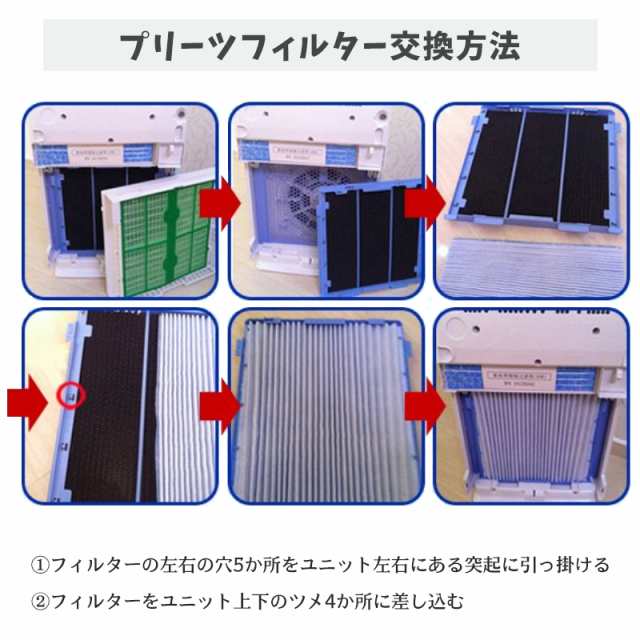 ダイキン kac017a4 kac006a4 空気清浄機 交換用プリーツ フィルター 集