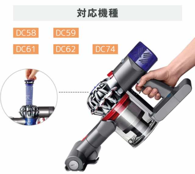 ダイソン Dyson 掃除機 フィルター V8 V7 V6 DC58 DC59 DC61 DC62 DC74 掃除機 コードレス 互換品 水洗い  洗濯可能 2個の通販はau PAY マーケット - 盈泰産業SHOP | au PAY マーケット－通販サイト