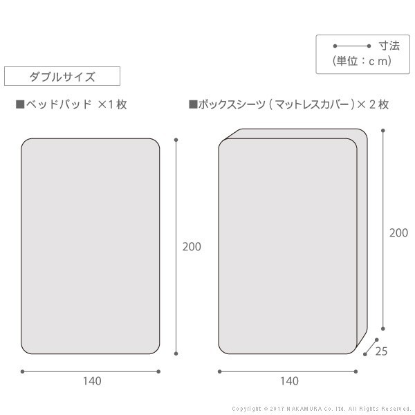 ポイント10倍･送料無料 ベッドパッド ボックスシーツ ダブル 日本製 洗えるベッドパッド・シーツ3点セット ダブルサイズ 寝具セット ウ