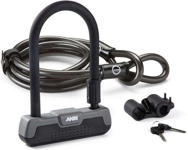 43 割引低価格で大人気の Akmバイクロック 高い耐切断性 極太チェーンロックu字ロック付き自転車原付オートバイ盗難防止 バイク用品 カー用品 Www Farmadan Com