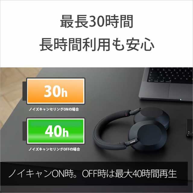 ソニー ワイヤレスノイズキャンセリングステレオヘッドホン WH-1000XM5:ノイキャン性能向上/通話性能向上/ソフトフィットレザーによる高の通販はau  PAY マーケット - KUMASEN公式ショップ