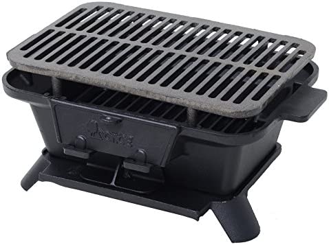 尾上製作所(ONOE) 鉄鋳物こんろ角型/鋳物グリル2937 G-CI-1607 バーベキューコンロ 熱伝導で食材の旨みを芯から引き出す 鉄分補給にも効果的 きれいな焼き目を付けられる 熱が全体に均一にゆきわたりムラなく焼ける焜炉 キャンプ