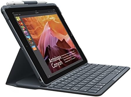 ロジクール iPad用 キーボード iK1053BK ブラック Bluetooth キーボード一体型ケース iPad 第5世代及び第6世代対応 電池寿命最大4年間 SL