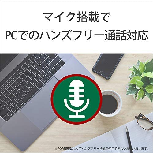 ソニー ワイヤレスイヤホン WI-C310 : Bluetooth対応/最大15時間連続再生/マイク付き フラットケーブル採用 2019年モデル ゴールド WI-C310 NC_2