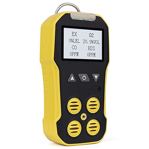 BOSEAN複合ガス測定器 ポータブル 4?in?1 ガス検出器 検知器 ガス漏れ検知 可燃性ガス CH4 硫化水素 H2S 酸素 O2 一酸化炭素 CO ガス/メタンCH4/エタンC2H6/プロパンなどを検知 LCDディスプレイ 三つのアラームモード I