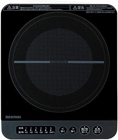 アイリスオーヤマ IHコンロ IHクッキングヒーター 1400W 卓上 デザイン IHK-T37-B ブラック