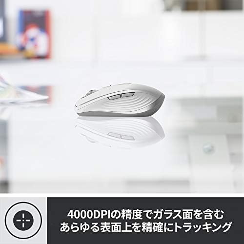 ロジクール MX ANYWHERE 3 ワイヤレス モバイルマウス MX1700PG Unifying Bluetooth 高速スクロールホイール 充電式 無線 windows mac chrome iPad OS MX1700 ペイルグレイ