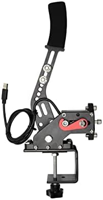 PC USB ハンドブレーキ リニアハンドブレーキをシミュレートロジクール G27 G29のレースゲーム用 14ビット (Handbrakeデスクトップ固定 黒い)