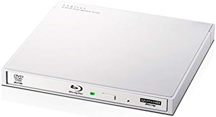 ロジテック 外付け ブルーレイドライブ USB3.2 Gen1(USB3.0) UHD BD対応 書込ソフトCyberLink Power2Go付 ホワイト LBD-PWA6U3LWH