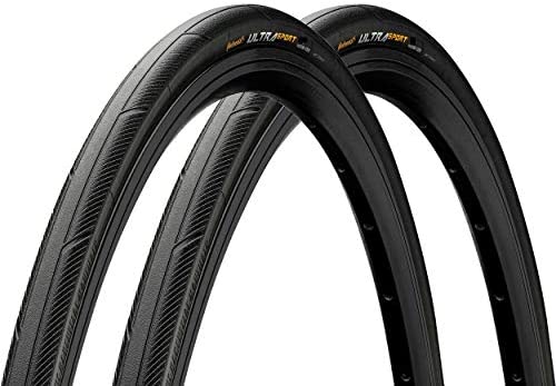 Contnental(コンチネンタル) Ultra Sport 3(ウルトラ運動競技3) Black/Black 700x25C FB 読み込む用クリンチャータイヤ 2本仕かける