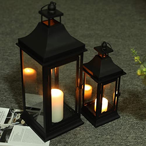 JHY DESIGN 2個セットキャンドルホルダー 高さ33/50cm レトロスタイル