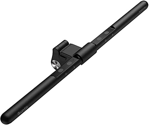 Quntis バーライト ディスクライト 52cm モニターライト 掛け式 USB LED ライト 無段階色温度と輝度 目に優しい スペース節約 PC作業/残業/寝室/卓上/読書/譜面台/ピアノ/オケピ/ネトゲ廃人に対応 ブラック L206の通販は