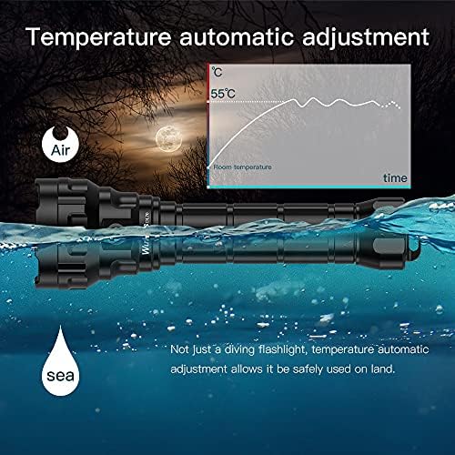 Wurkkos ダイビングライト DL70 LED 懐中電灯 防水 13000LM ダイビング 懐中電灯 XHP50.2 LED×4採用 水中ライト 水中100Mまで使用可能 防災グッズ 魚突き 釣り キャンプ 登山 アウトドア ハンディライト_3